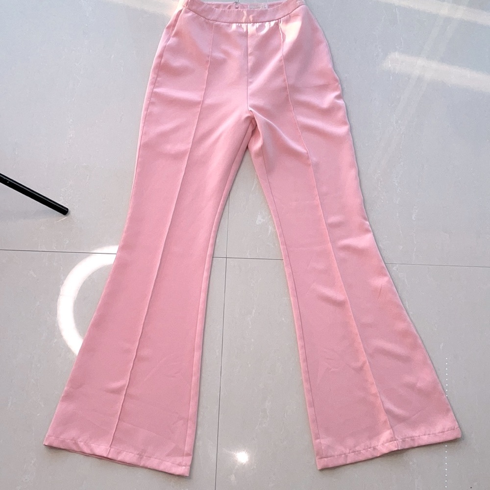 CLUB LONDON PINK HIGH WAIST WIDE LEG PANTS Size 6 in women